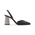 Décolleté slingback nere in pelle vegana con strass sul tacco Call It Spring Aleawiel, Donna, SKU w021000214, Immagine 0